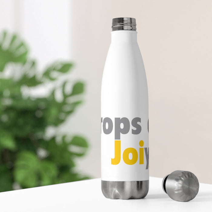 20oz Insulated Drops of Joi Water Bottle